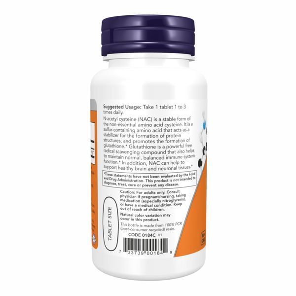 N-Acetyl-Cysteine 1000mg - 120 tabs фото