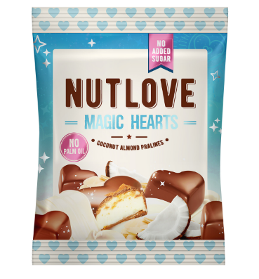 Nut Love Magic Hearts -100g Coconut Almond Pralines фото