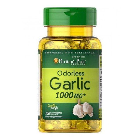 Odorless Garlic 1000 mg - 100 Softgels фото