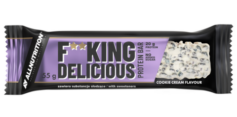 F**king delicious Protein Bar - 15x55g White Chocolate Cookies cream фото