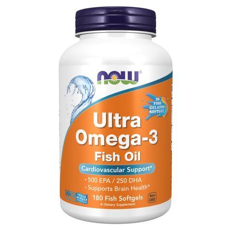 Ultra Omega-3 FO 500/250 Fish Gelatin - 180 Softgels фото