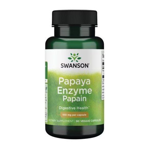Papaya Enzyme Papain 100 mg - 90veg caps фото
