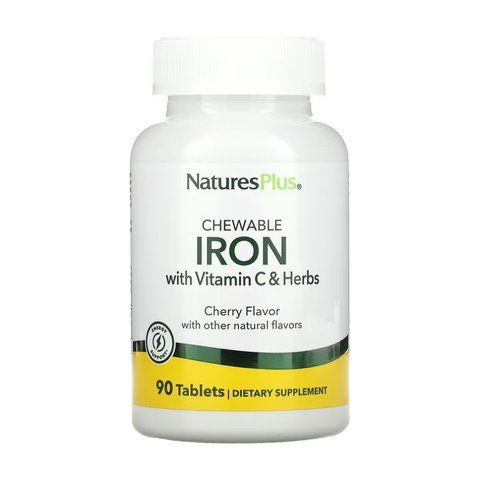 Iron 27 mg with Vitamin C Herbs - 90 tabs фото